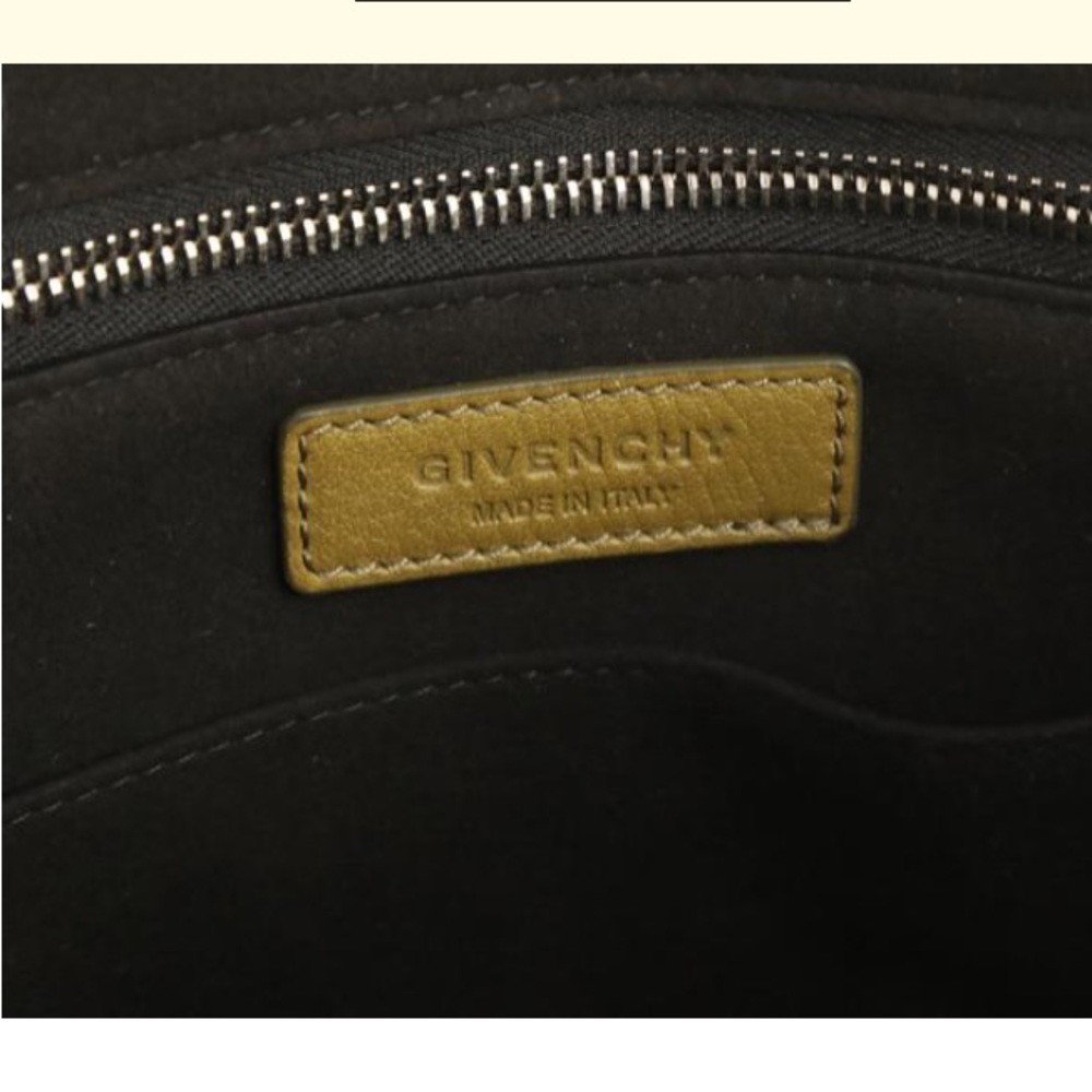 Givenchy Olive Leather Convertible Satchel - Picture 7 of 8